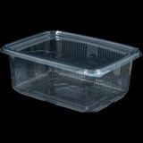 Kullan At Plastik Kilitli Seffaf Duz Kapakli Gida Saklama Kabi Sizdirmaz Kap -2000 Cc -200 Adet