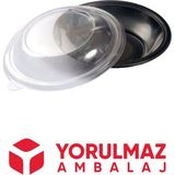 Kullan At Plastik Yemek Taşıma Kabı Kapaklı 25 Adet