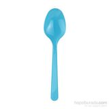 KullanAtMarket Plastik Turkuaz Kaşık
