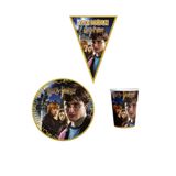 kullanatparti HARRY POTTER 8 KİŞİLİK ERKEK DOĞUM GÜNÜ MİNİ SET ERKEK ÇOCUK PARTİ SETİ SÜSLEME