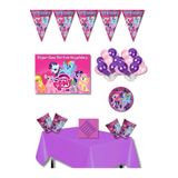 kullanatparti My Little Pony 8 Kişilik Doğum Günü Parti Seti 35x50 cm Afişli Renkli Konsept Süsleri