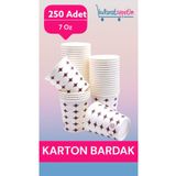 Kullanatsepetim 7oz Karton Bardak 250 Adet 1.kalite Akıtmaz Sızdırmaz