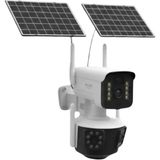 Kullanışlı Güneş Enerjili Arıcı Kamerası 4g Sım Kartlı 9mp Üç Lens Yayla Güvenlik Kamera - Renkli