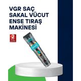 Kullanışlı Vgr V-695 Profesyonel Saç ve Sakal Kesme Makinesi Şarjlı ve Kablolu Kullanım Moder - Renkli