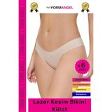 #Külot Dikişsiz İz Göstermeyen Belli Etmeyen Esnek Rahat Lazer Kesim Hayalet Bikini Külot - 6 Adet