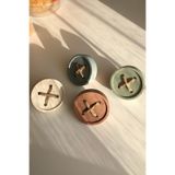Kulpingo Vintage Ahşap Düğme Kulp - 4'lü Set