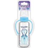 Kulplu Cam Biberon 240 ml - Mavi