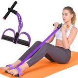 Kulplu Egzersiz Bantları, 6 Tüplü Elastik Yoga Pedalı Çektirme Direnç Bandı, Egzersiz için Doğal Kauçuk Üzengi Çektirme, Karın, Bel, Kol, Bacak Germe Eğitimi için Çok İşlevli Germe Halatı