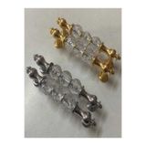 kulpsec 128 Mm Kristal Boncuk Mobilya Kulpları Krom Parlak (12.8 CM)-2 Adet