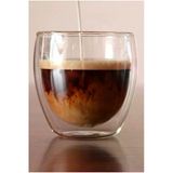 Kulpsuz Çift Cidarlı 1 Adet Espresso Cam Bardağı Seti, 200 Ml, Türk Kahve Fincanı