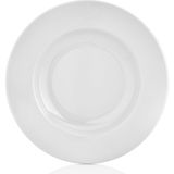 Külsan 1222.PW - Classic 6'lı Beyaz Çukur Tabak Seti 22 cm, Thermoset Melamin