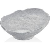 Külsan 26023.GG - Slanted 2'li Gri Granit Efektli Kase Seti 23,2X22,5 Cm, Thermoset Melamin - 770 ml