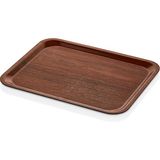 Külsan 3646.CE - Arcoform 2'li Ceviz Dikdörtgen Tepsi 36X46 Cm, Thermoset Melamin - 36 x 46 cm