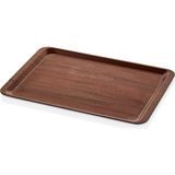 Külsan 3753.EKCE - Arcoform 2'li Ceviz Kaymaz Dikdörtgen Tepsi 37X53 Cm, Thermoset Melamin - 37 x 53 cm