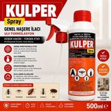 KULSAN 🪳 Kulper Sprey – Genel Haşere Ilacı-500ml(Sivrisinek-Karasinek-Karınca-Kene-Tahtakurusu-Hamamböceği)