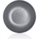 Külsan M11623.G - Tilda Matt 6'lı Gri Çukur Yemek Tabak Seti 23 Cm, Thermoset Melamin