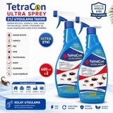 KULSAN Tetracon Ultra Sprey 2’li Uygulama Takımı 450 ml x 2(Hamam Böceği Karınca Pire Kene Tahtakurusu Akrep Sivrisinek Uçan Haşereler)