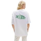 Kulübe Oversize Unisex T-shirt (500, Beyaz, 2XL)