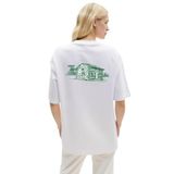 Kulübe Oversize Unisex T-shirt (500, Beyaz, S)