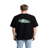 Kulübe Oversize Unisex T-shirt (500, Siyah, L)
