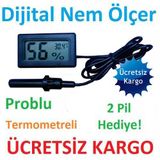Kuluçka Makinası için Problu Termometre Sıcaklık, Nem ölçer