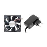 Kuluçka Makinesi Seti - 2 Parça - 12v Adaptör - 80x80mm Fan-4924