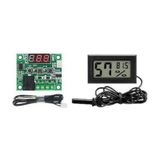 Kuluçka Makinesi Seti - 2 Parça - W1209 Termostat 12v - Isı Nem Ölçer -4927