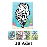 Kum Boyama Seti 30 Adet A4 Boyutunda (27X20)