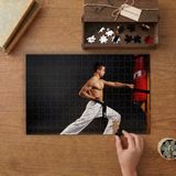 Kum Torbası- Boksör Tasarımı 240 Parça Ahşap Puzzle Ahşap Kutuda MP00938