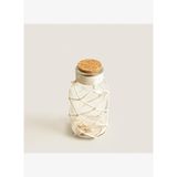 Kum ve Deniz Kabuklu Cam Dekoratif Vazo Küçük Boy Natural