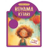 Kum Yayınevi Çıkartmalı Boyama Kitabı - Mor - Eğlenceli Aktivite
