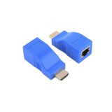 Kumandacı DESTE ELEKTRONİK HDMI RJ45 Cat5 6 Extender Uzatma Aparatı 30 Metre