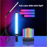 Kumandalı 210 cm Tripod Rgb Selfie Çubuğu, Canlı Yayın, Makyaj, Tiktok Işığı, Stüdyo ve Çekim Işığı