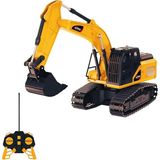 Kumandalı 40 Mhz Tam Fonksiyonlu Rc Iş Araçları LED Işıklı Kepçeleri, Damperi ve Vinç Hareketlidir (Kule Vinç-Kepçe-Bulldozer-Kamyon) (Kepçe)