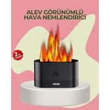 Kumandalı Alev Görünümlü Led Hava Nemlendirici Buhar Makinesi