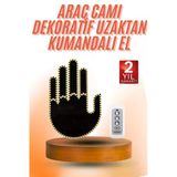 Kumandalı El LED Araba Içi 4 Farklı Mod El Orta Parmak LED - Lisinya