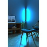 KUMANDALI Köşe Rgb Led Abajur Aplik Gece Lambası Siyah