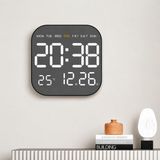 Kumandalı LED Dijital Duvar Saati 19 cm | Geri Sayım Zamanlayıcı, Alarm, Tarih, Sıcaklık, Otomatik Parlaklık, USB Güç, Uzaktan Kumandalı Elektronik Saat