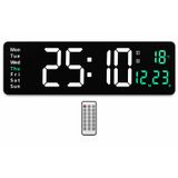 Kumandalı LED Dijital Duvar Saati Büyük Ekran 39 cm | Geri Sayım Timer, Çift Alarm, Sıcaklık & Tarih Göstergeli, Duvara Monte & Masaüstü Kullanım