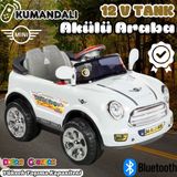 Kumandalı Mini Cooper Akülü Araba Beyaz - Kumandalı 12 Volt Tek Kişilik Akülü Araba Akülü Jeep - Turbo Coupe Akülü Araba