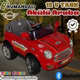 Kumandalı Mini Cooper Akülü Araba Kırmızı - Kumandalı 12 Volt Tek Kişilik Akülü Araba Akülü Jeep - Turbo Coupe Akülü Ara