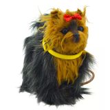 Kumandalı Pilli Tasmalı Sesli Hareketli Yürüyen Peluş Köpek Fiyonklu (21X23cm)