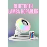 Kumandalı Rgb Led Işık Bluetooth Hoparlör Ses Lambası Renkli Ampul P204487s4098