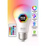 Kumandalı Rgb Renkli Led Ampul 9W E27 Parlaklık | Renk Değiştiren Dimmerli Led Aydınlatma Lamba