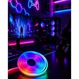 Kumandalı Su Geçirmez Rgb LED Şerit Işık Müzik Senkronlu Neon LED - 1 m - 00 Beyaz