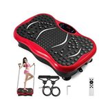 Kumandalı Vibrofitto Titreşimli Egzersiz Fitness Kondisyon Masaj Spor Aleti 50 cm - Kırmızı
