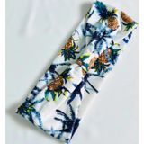 KUMAŞ ANANAS DESENLİ DÜĞÜM SAÇ BANDI