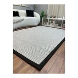 Kumaş Bordür Gri Bukle Antrasit Bordür Halı Salon Koridor Mutfak Çocuk Odası Halısı Kilim S267 Bej-K.Kahve