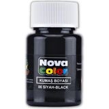 Kumaş Boyası, Canlı Renkler, Solmaz, Tişört, Çanta, Tekstil Boyası-Siyah Renk 30ML-1 Adet