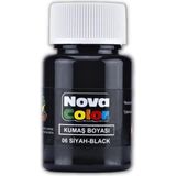 Kumaş Boyası Tişört Çanta Tekstil Boyası 30 ml 1 Adet Nova Color Kumaş Boyası 1 Adet - Siyah